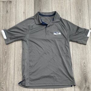 Seahawks Gray Polo Shirt